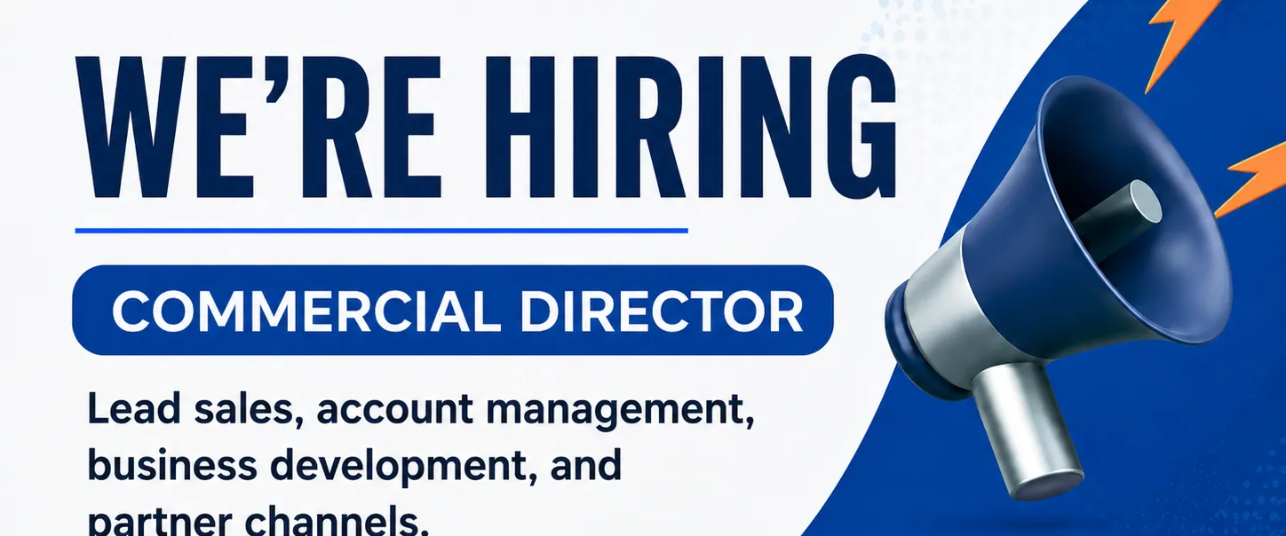 WE'RE HIRING COMMERCIAL DIRECTOR