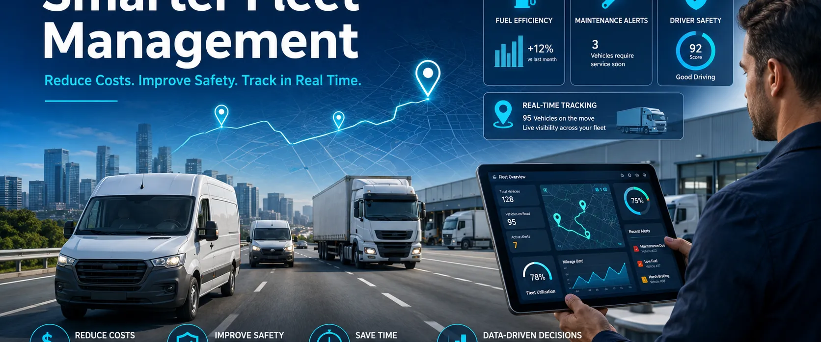 How Fleet Telematics Helps Businesses Reduce Costs and Improve Vehicle Safety